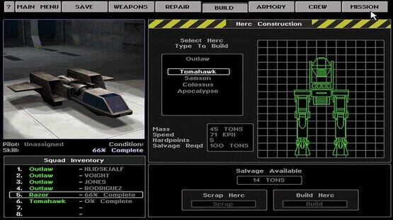 Screenshot Earthsiege 2