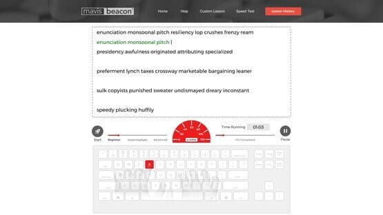 Screenshot Mavis Beacon Teaches Typing 2020
