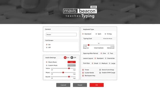 Screenshot Mavis Beacon Teaches Typing 2020