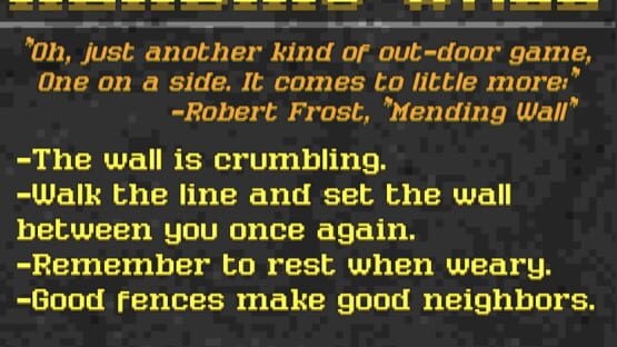 Screenshot Mending Wall