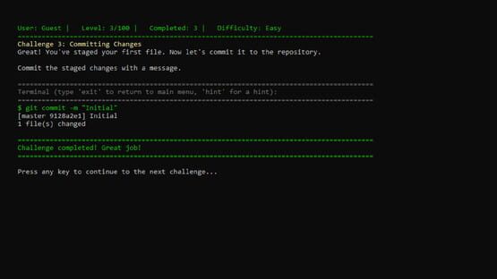 Screenshot Git Gud