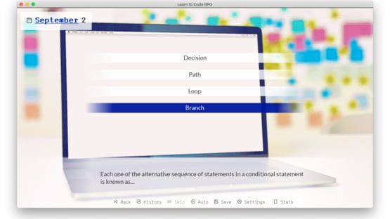 Screenshot Learn to Code RPG