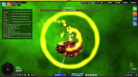 Screenshot Astroflux