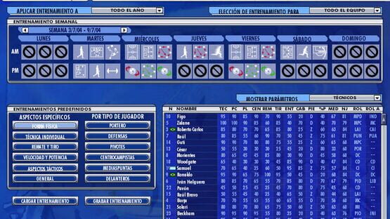 Screenshot PC Fútbol 2005