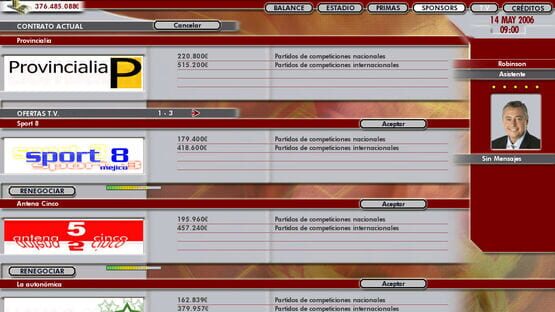 Screenshot PC Fútbol 2006