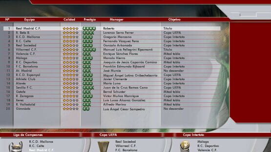 Screenshot PC Fútbol 2006