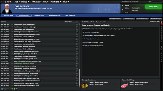 Screenshot Franchise Hockey Manager 12
