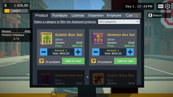 Screenshot Figurine Shop Simulator