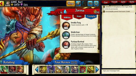 Screenshot Kingdoms CCG
