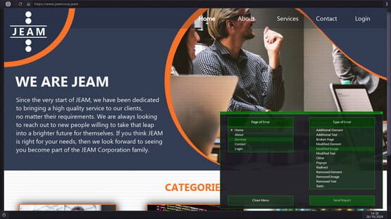 Screenshot Homepage