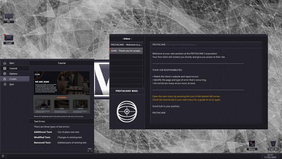 Screenshot Homepage