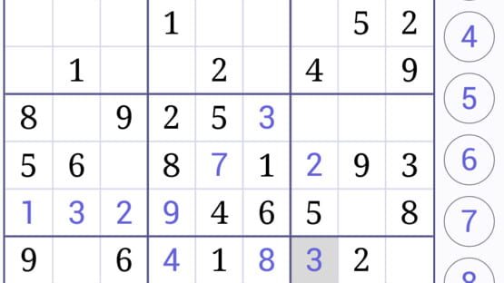 Screenshot Web Sudoku