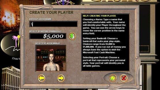 Screenshot Microsoft Casino