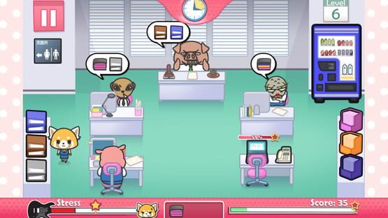 Screenshot Aggretsuko Office Rush