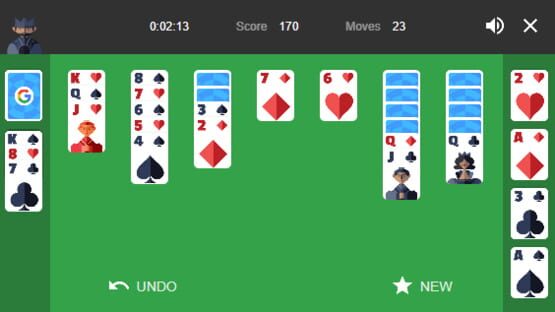 Screenshot Google Solitaire