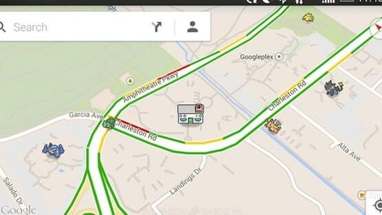 Screenshot Google Maps: Pokémon Challenge