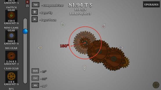 Screenshot Idling Gears