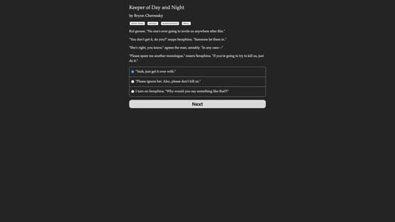 Screenshot Keeper of the Day and Night