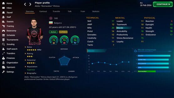 Screenshot Esports Manager 2026