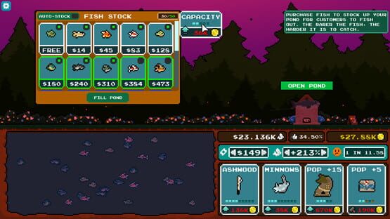 Screenshot Pocket Idler: Fishing Pond