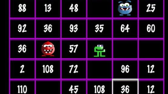 Screenshot Number Munchers