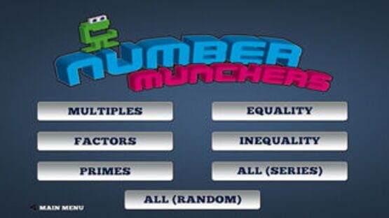 Screenshot Number Munchers
