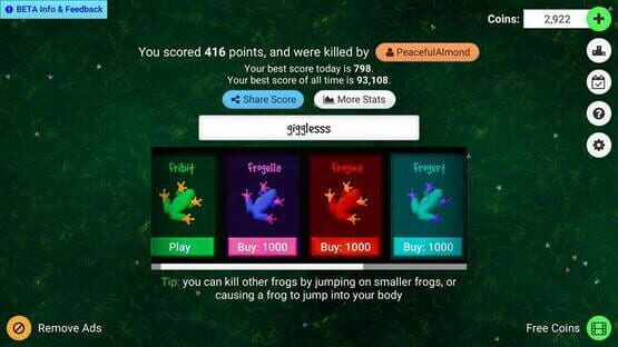 Screenshot Frogar.io