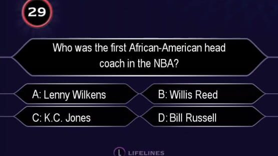 Screenshot Who Wants to Be a Millionaire: Sports Edition