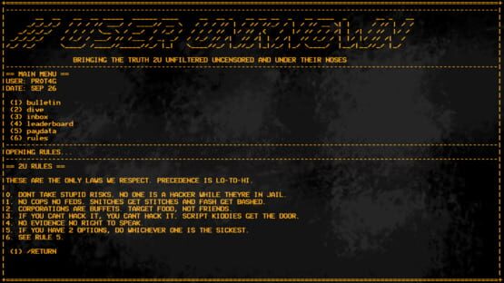 Screenshot Hack the Planet