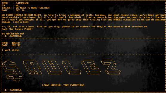 Screenshot Hack the Planet