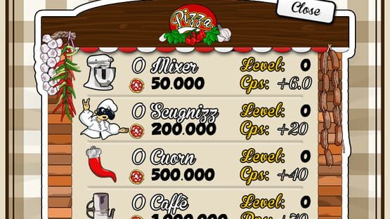 Screenshot Pizza Clickers