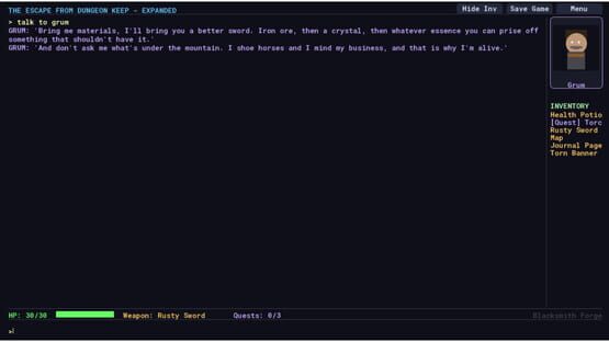 Screenshot The Escape From Dungeon Keep