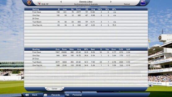 Screenshot Cricket Captain 2014