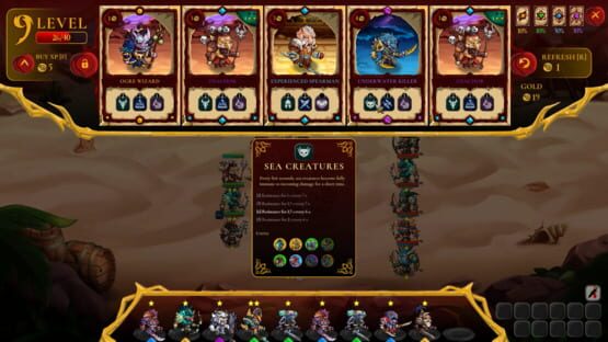 Screenshot Storybook of Tactics