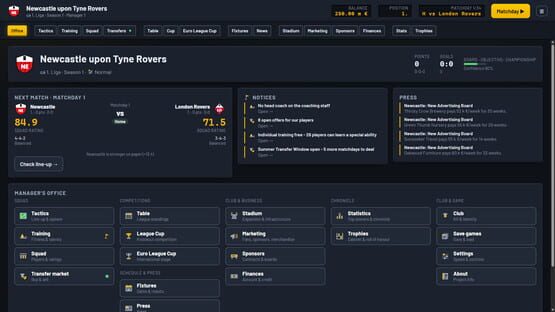 Screenshot Halftime Manager