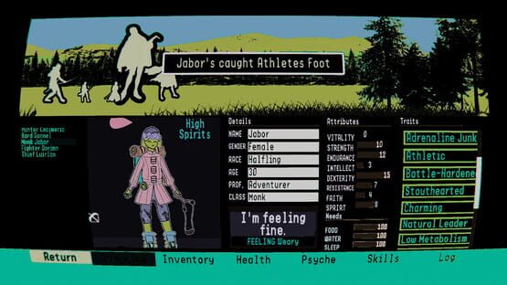 Screenshot My Friend, Dysentery