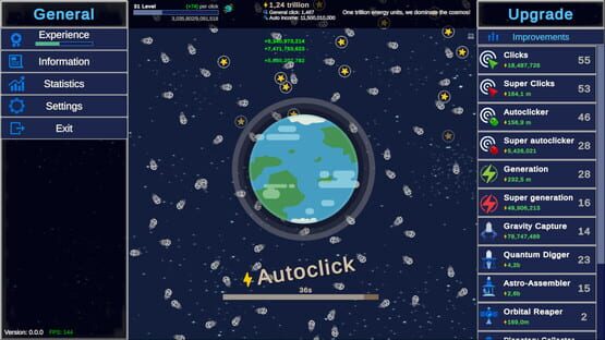Screenshot Clicker Astro Planet