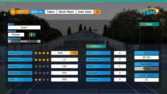 Screenshot Tennis Elbow Manager 2