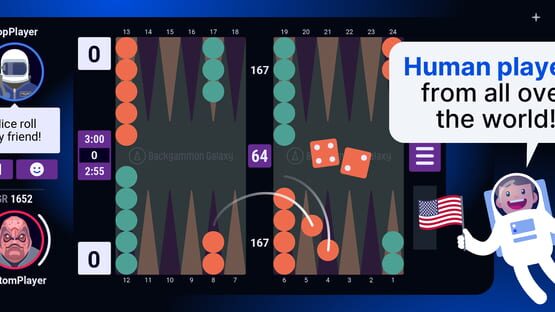 Screenshot Backgammon Galaxy