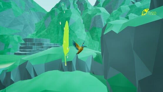 Screenshot Bird Feather: Aquamarine World