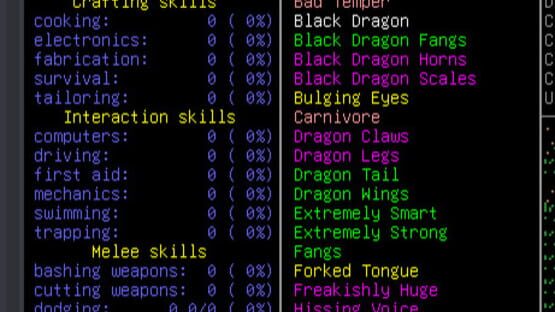 Screenshot Cataclysm: Dark Days Ahead