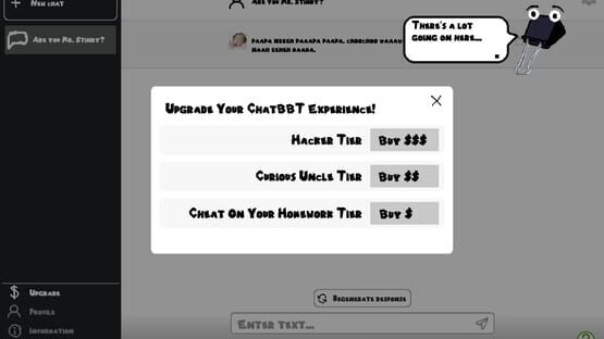 Screenshot ChatBBT