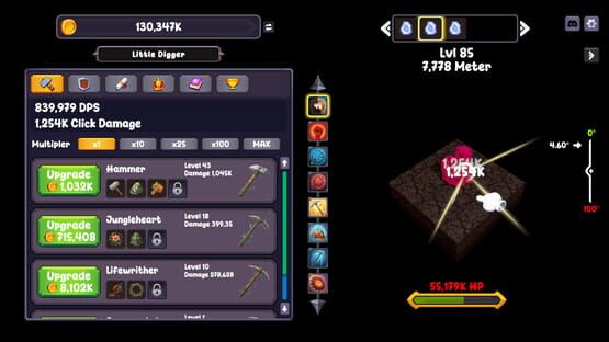 Screenshot Clicker Ore