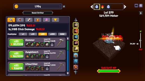 Screenshot Clicker Ore