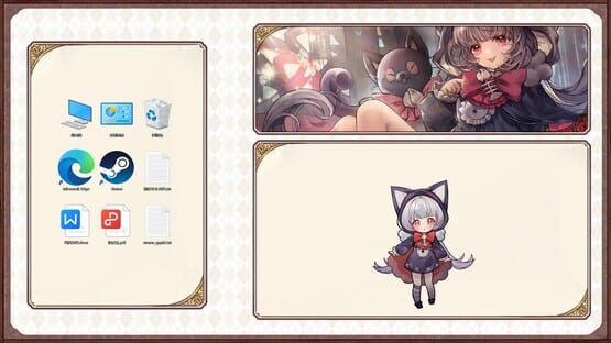 Screenshot Desktop Kitten Girl