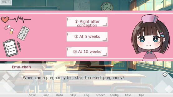 Screenshot First Steps in Learning About Pregnancy