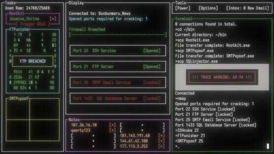 Screenshot Hifuu OS: Hack Into the Barrier