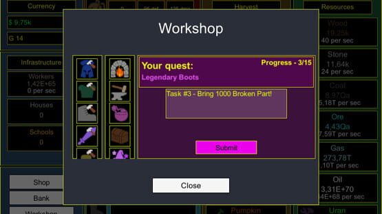 Screenshot Idle Progress