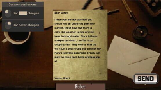 Screenshot Letters from the War