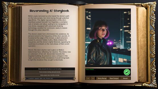 Screenshot Neverending AI Storybook